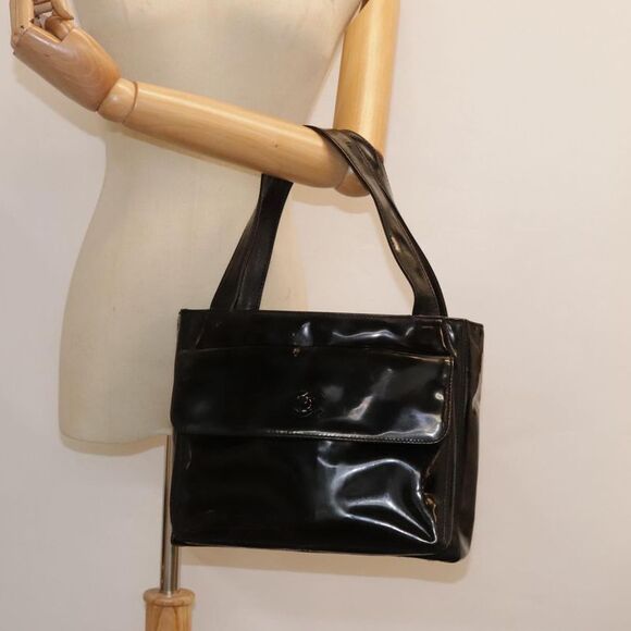 Chanel Coco Mark Black Patent Leather Tote Bag (Pre-Owned) - Picture 11 of 16